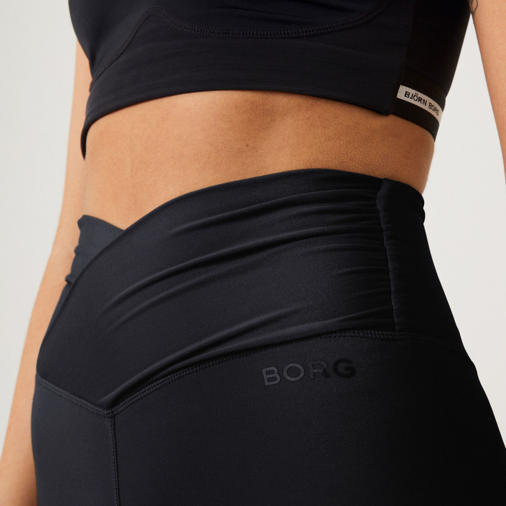 Женские теннисные брюки Björn Borg Borg Cross Tight Women - Black