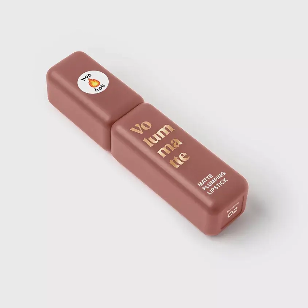 Vivienne Sabo Volummatte Matte Plumping Lipstick Жидкая матовая помада для губ с плампинг-эффектом 02 Нюдовый