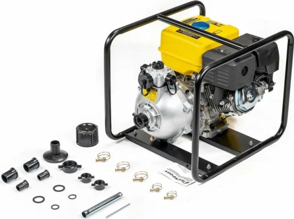 Мотопомпа бензиновая CHAMPION GHP40-2 для слабозагрязненной воды, высоконапорная