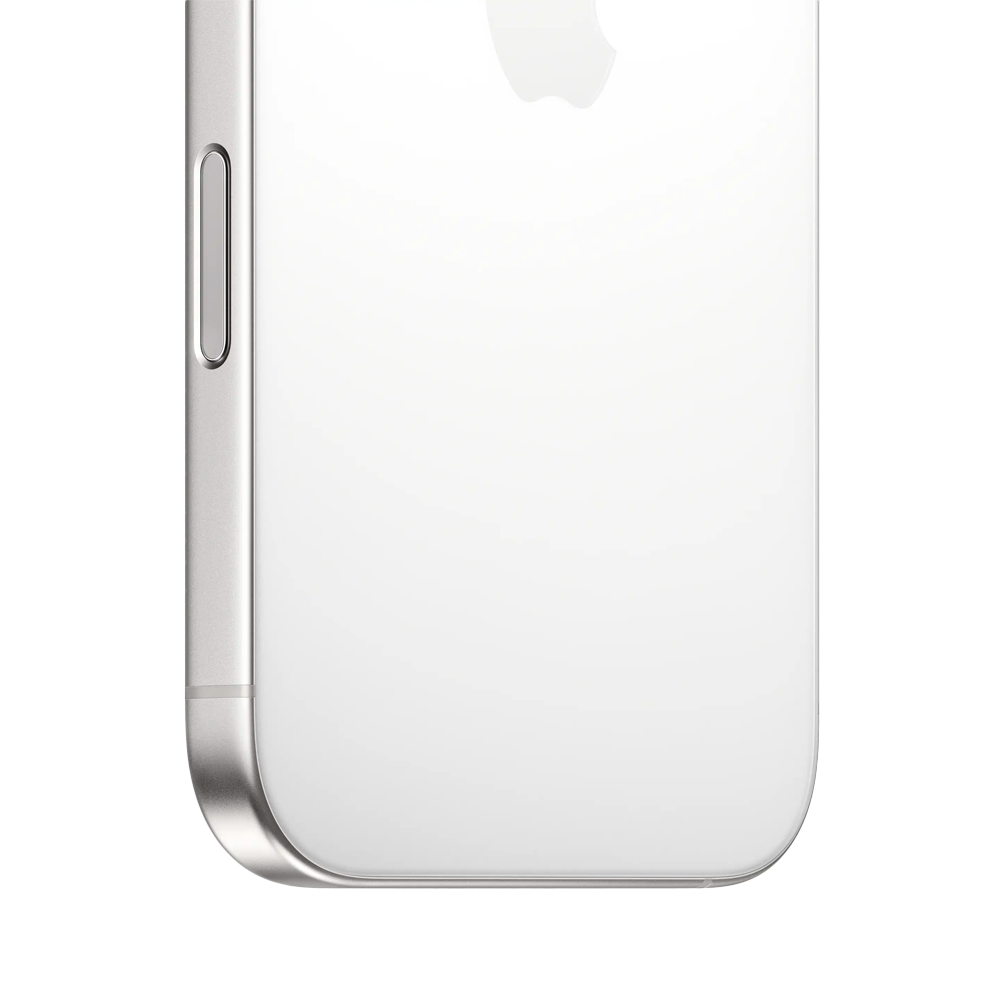 Смартфон Apple iPhone 16 Pro 128GB, Nano-SIM + eSIM, White Titanium (Титановый белый)
