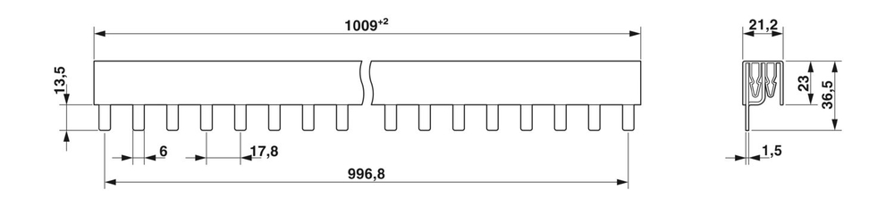 1022236 - TMC 7 B2 80 56 C - Монтажная перемычка