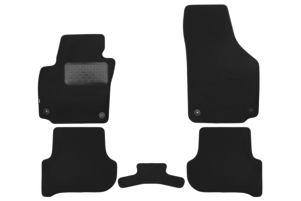 Коврики в салон для SKODA Yeti 2009-2014, 2013-2018, кроссовер, 5 шт. (текстиль) KVR03451022110KH
