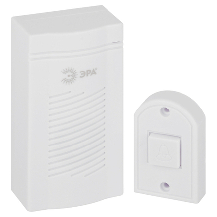 Звонок дверной ЭРА D50 проводной, белый, 1 мелодия