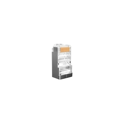 PLUG-8P8C-UV-C6-SH-100 RJ-45 коннектор 8P-8C экранированный Hyperline