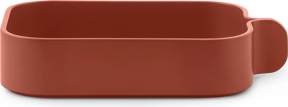Поднос сервировочный Normann Copenhagen Bent, прямоугольный, дерево, 23,5 14,5 см, оранжевый