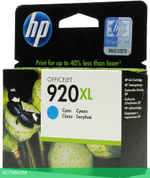 Картридж HP 920XL голубой (CD972AE)