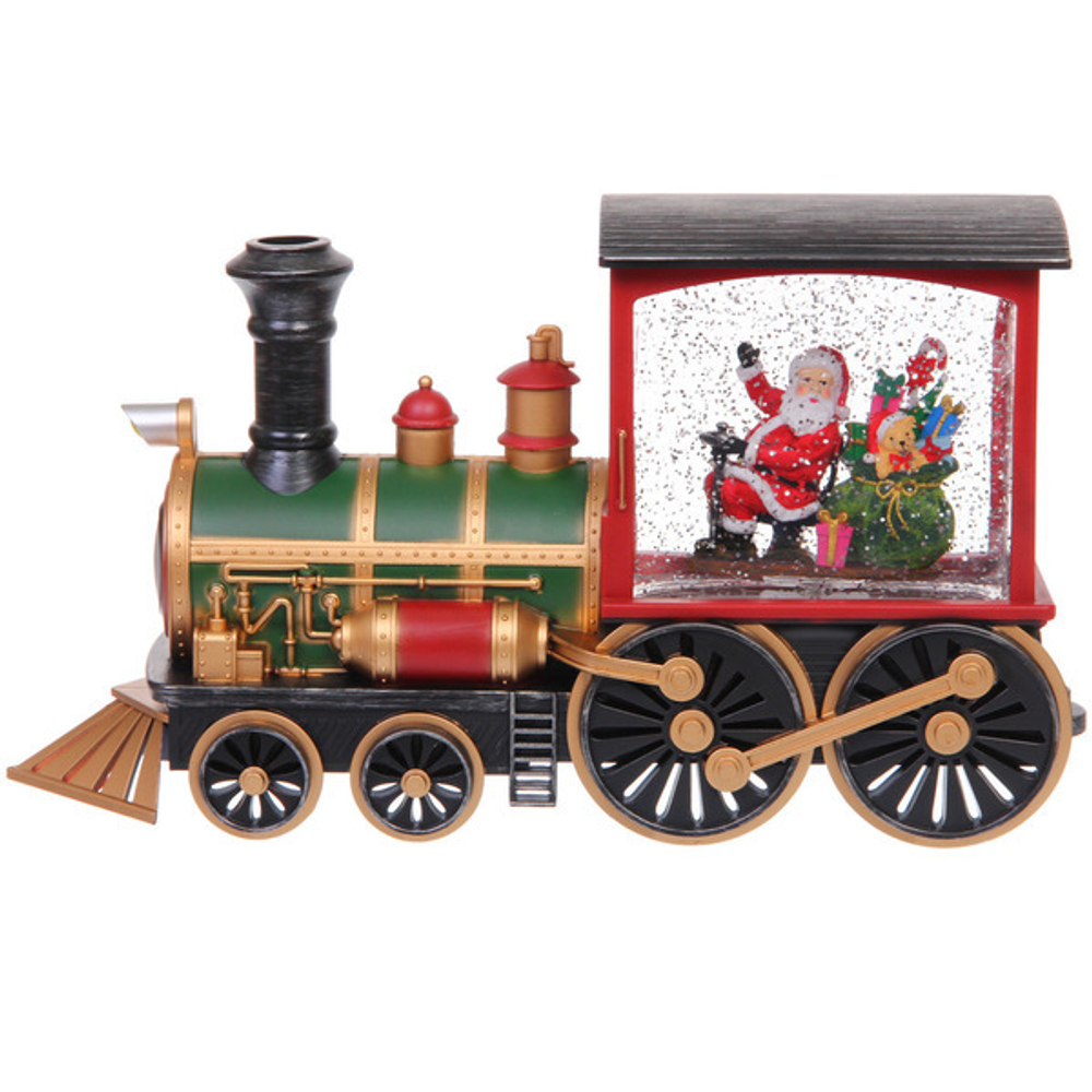 Сувенир с подсветкой «Волшебное путешествие» 31,4*9,8*17 см, 8 мелодий, подсветка, эффект снегопада (работает от 3*АА, USB)