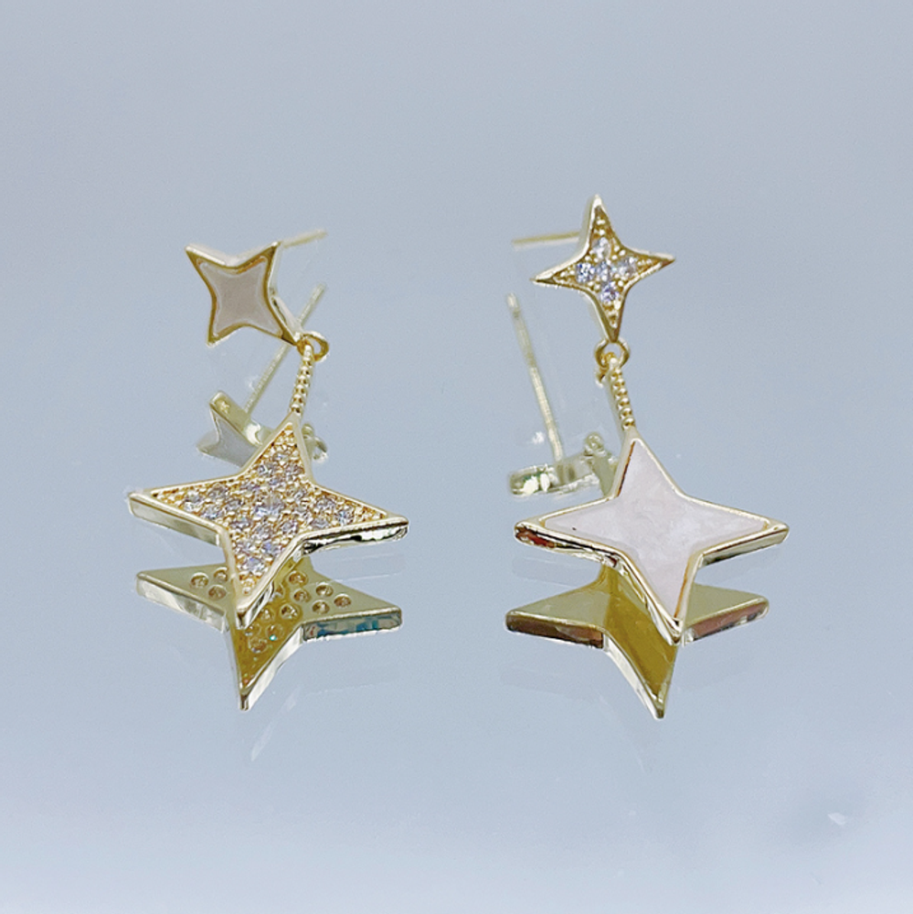 Набор сережек &quot;Simple Star&quot;