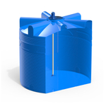 Ёмкость с пропеллерной мешалкой Полимер-Групп V 8000 л. вертикальная (2300x2300x2327см;) - арт.559220