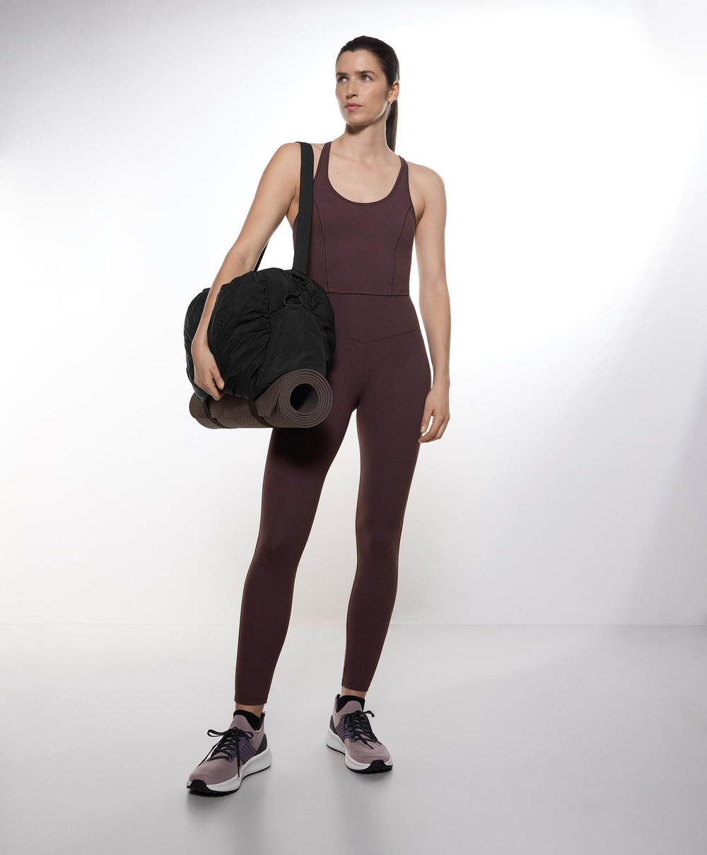 Oysho Спортивная сумка со сборками, черный