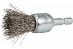 Щетка проволочная кистевая (d19 мм, толщ. проволоки 0.3 мм, гофрированная, нержавеющая сталь, 1/4") Makita D-76663