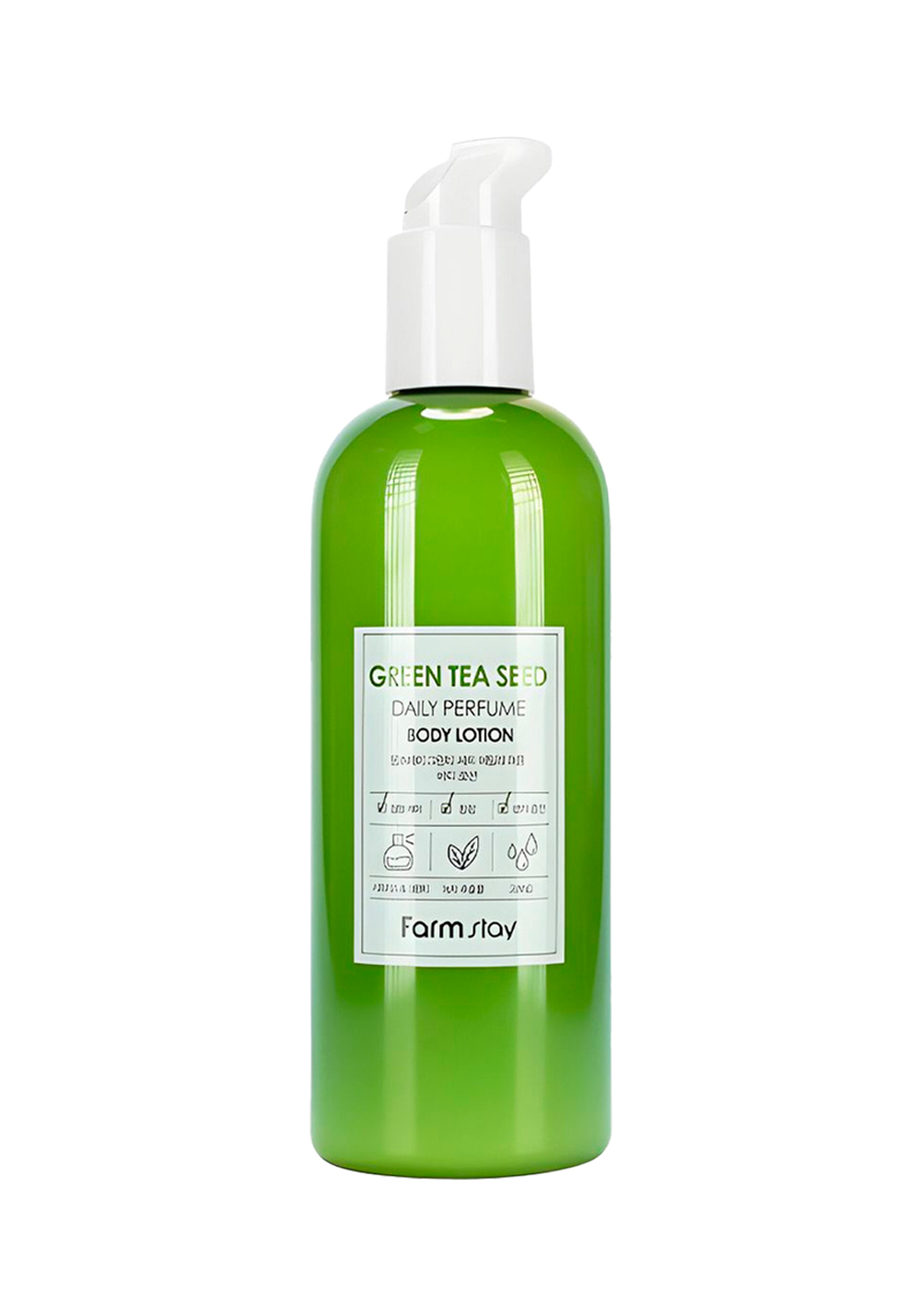 FarmStay Green Tea Seed Daily Perfume Body Lotion Парфюмированный лосьон для тела с экстрактом зеленого чая