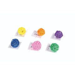 Mpets игрушка для кошек мяч с бубенчиком из ротанга