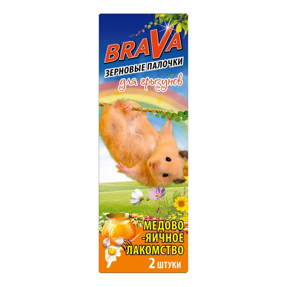 Brava лакомство для грызунов палочки