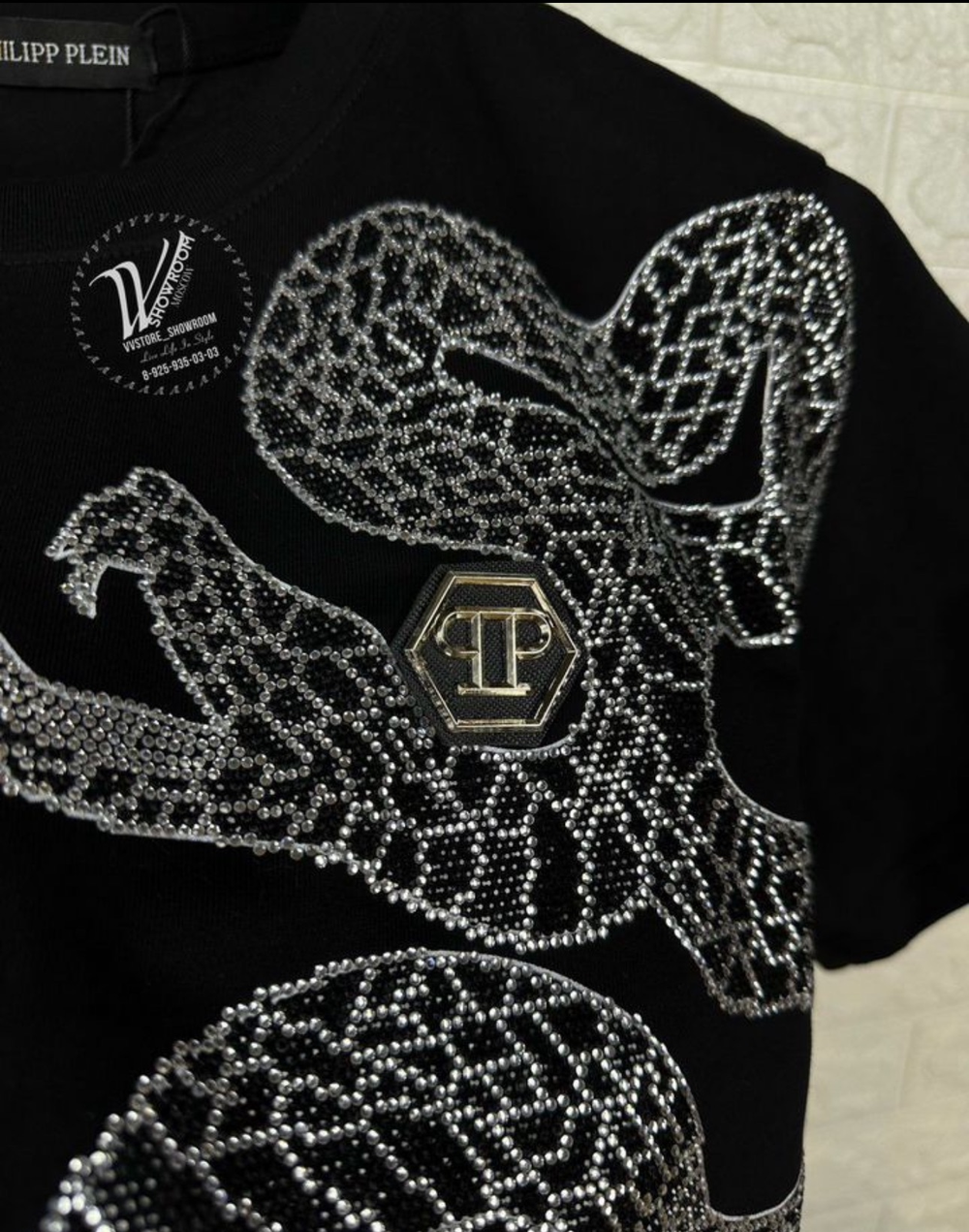 Футболка Philipp Plein Crystal Snake Edition