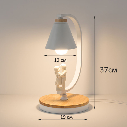 Настольная лампа Home Light Астерия MMD-LED E014-3-1xE27 белый