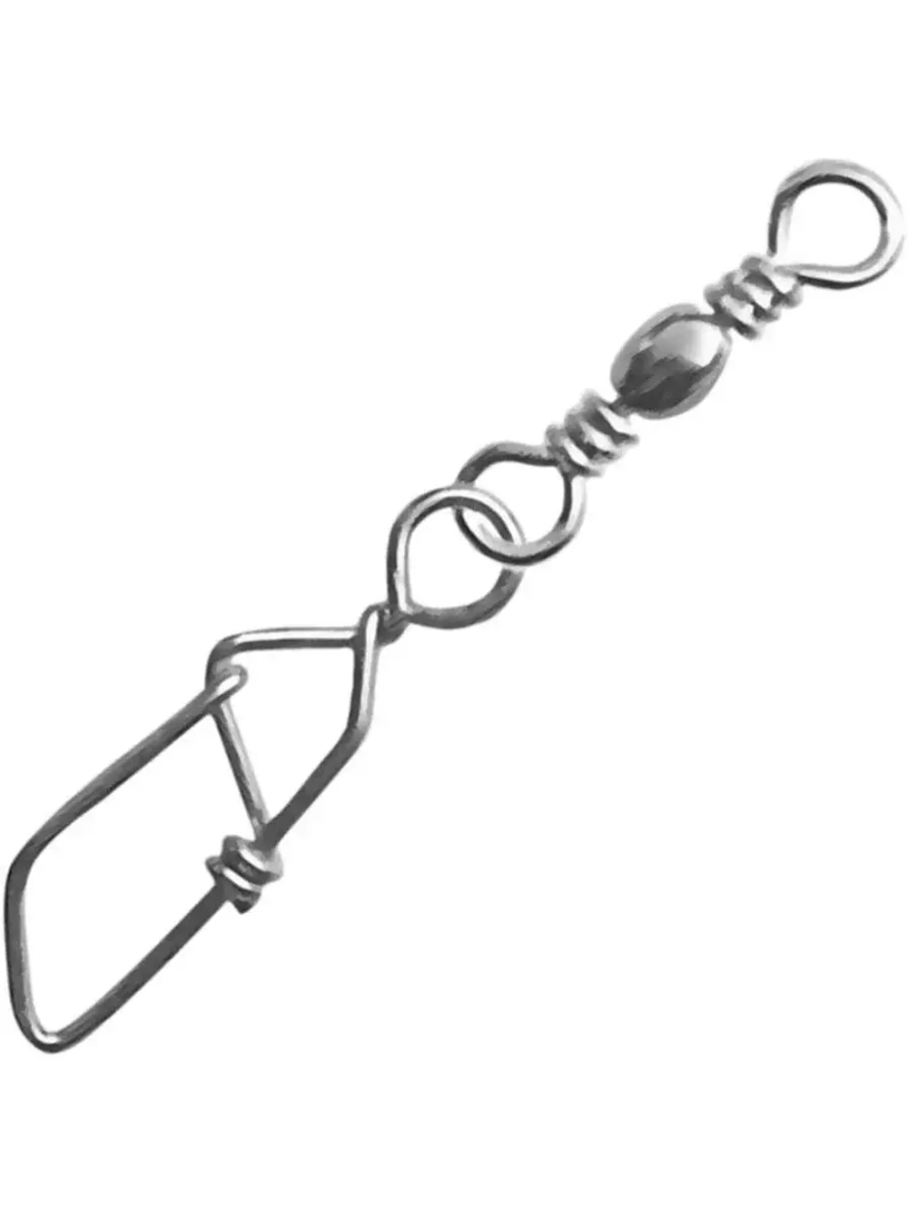 Карабин с вертлюгом для рыбалки SY-3703 №12+1 (упк. 8 шт.)