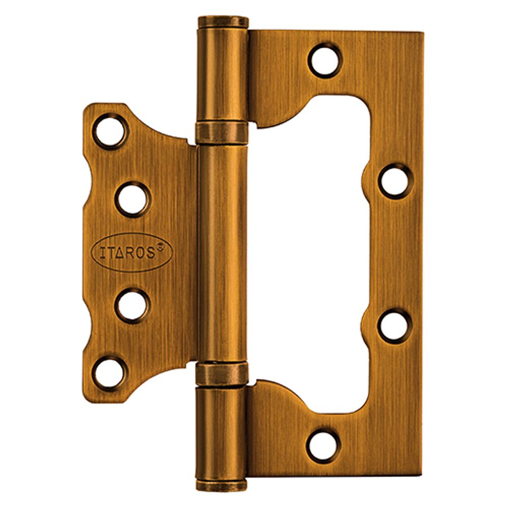 Петля дверная ИТАРОС без врезки 100x75x2 кофе MCF