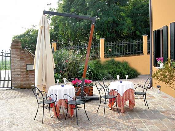 Зонт профессиональный Vespucci 400х400 см, черный