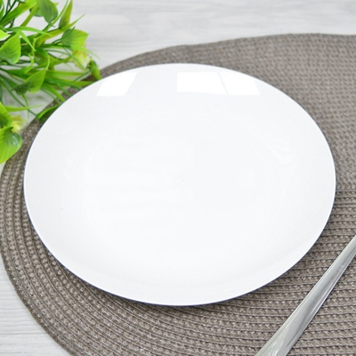 Тарелка плоская 20см "Натура" белая