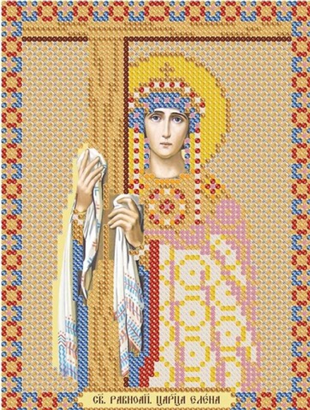 Ткань с рисунком  "Нова Слобода" №1 для вышивания бисером, 13 см х 17 см