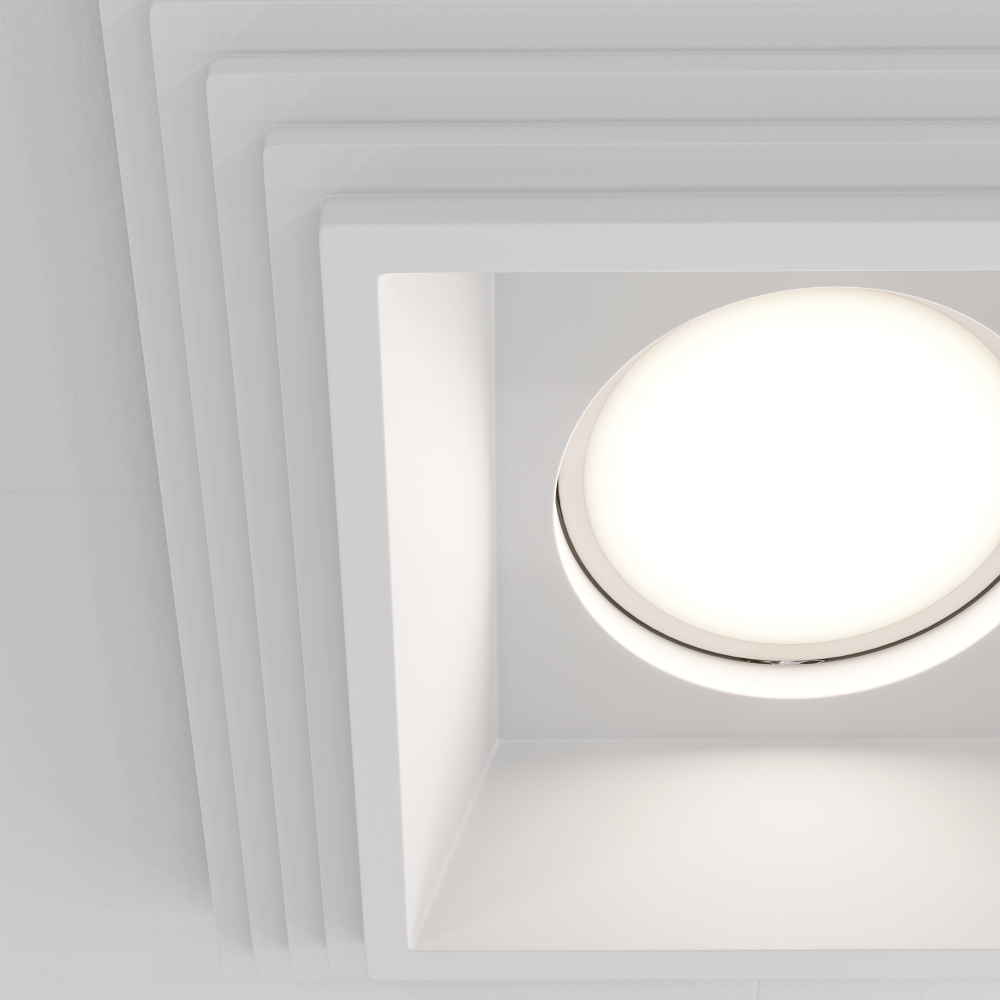 Встраиваемый светильник Maytoni Gyps Modern DL005-1-01-W-1