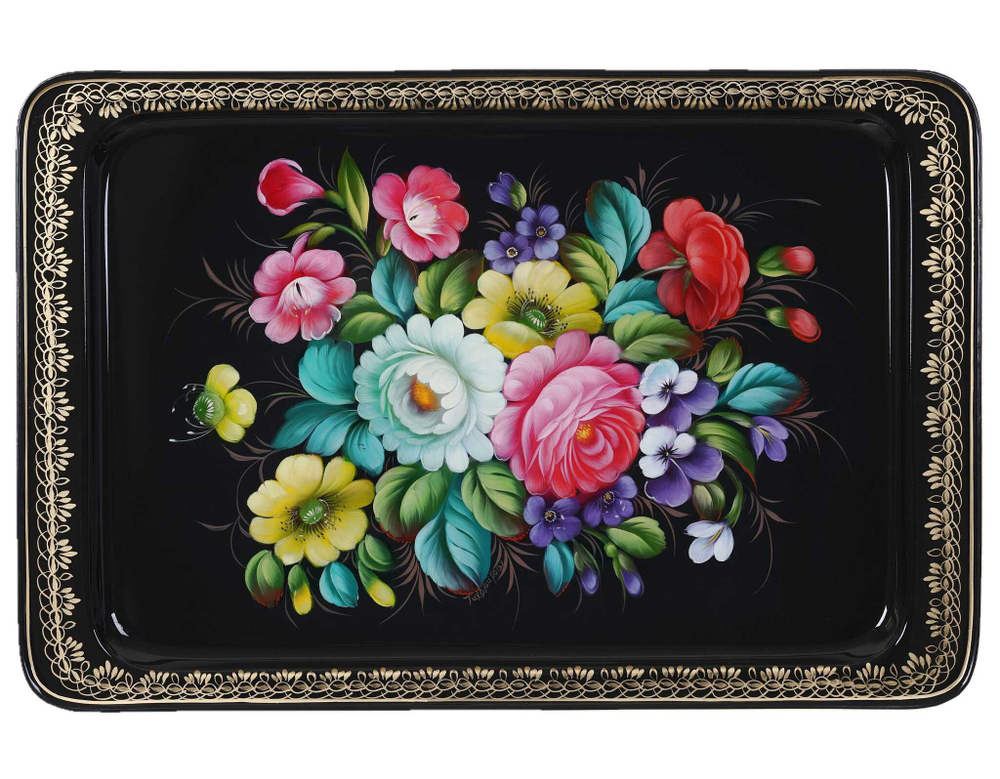 Zhostovo metal tray A28D07042554