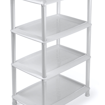 Этажерка универсальная «Джета» 4 полки коричнево-серая С742КСЕР