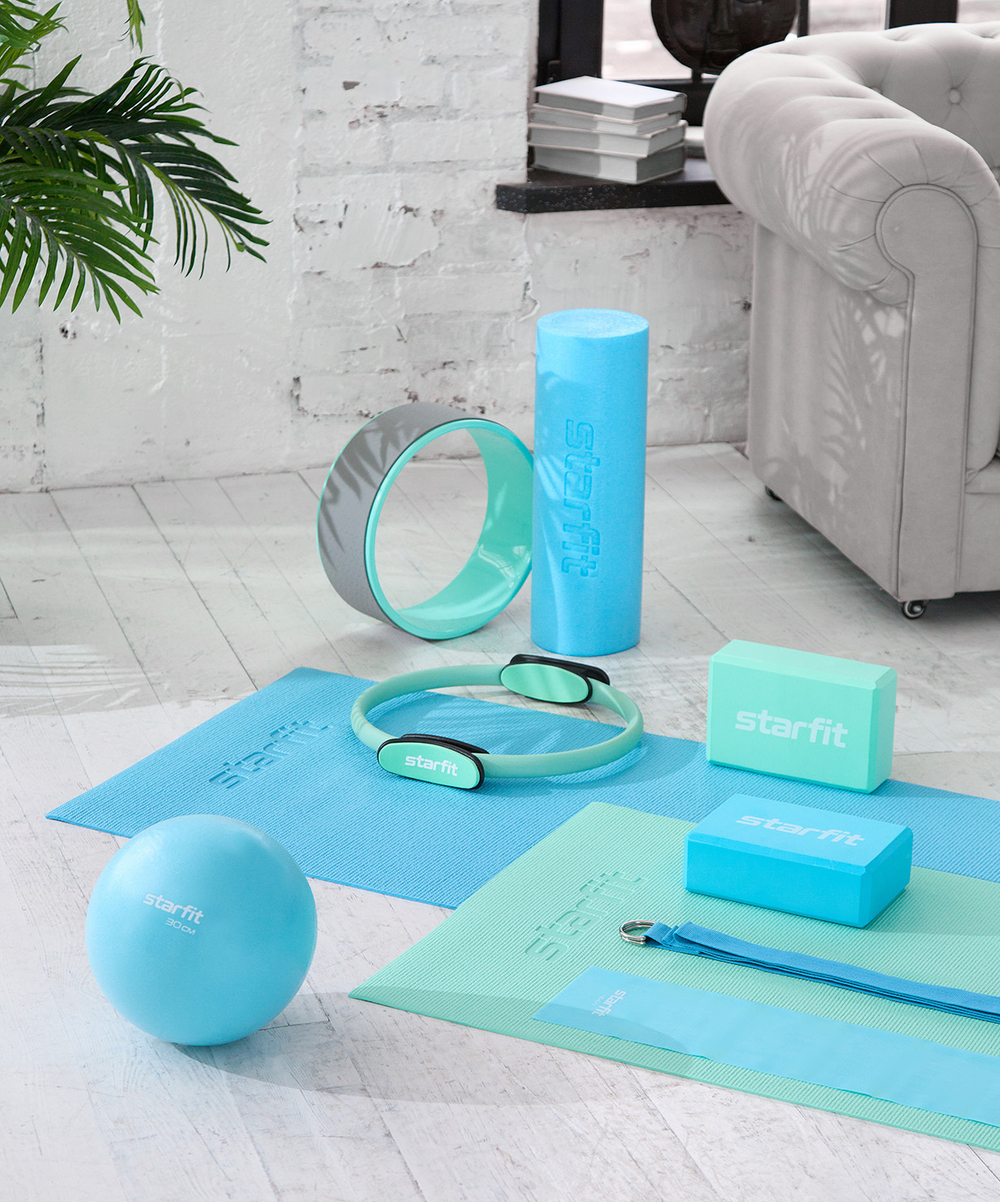 Мяч для пилатеса GB-902 30 см, синий пастель