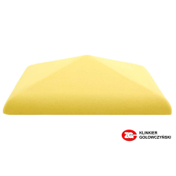 Колпак для забора С57 (570х570 мм) желтый