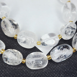Горный хрусталь, крупная галтовка, 12-15 мм, камни овалы бочонки, штучно