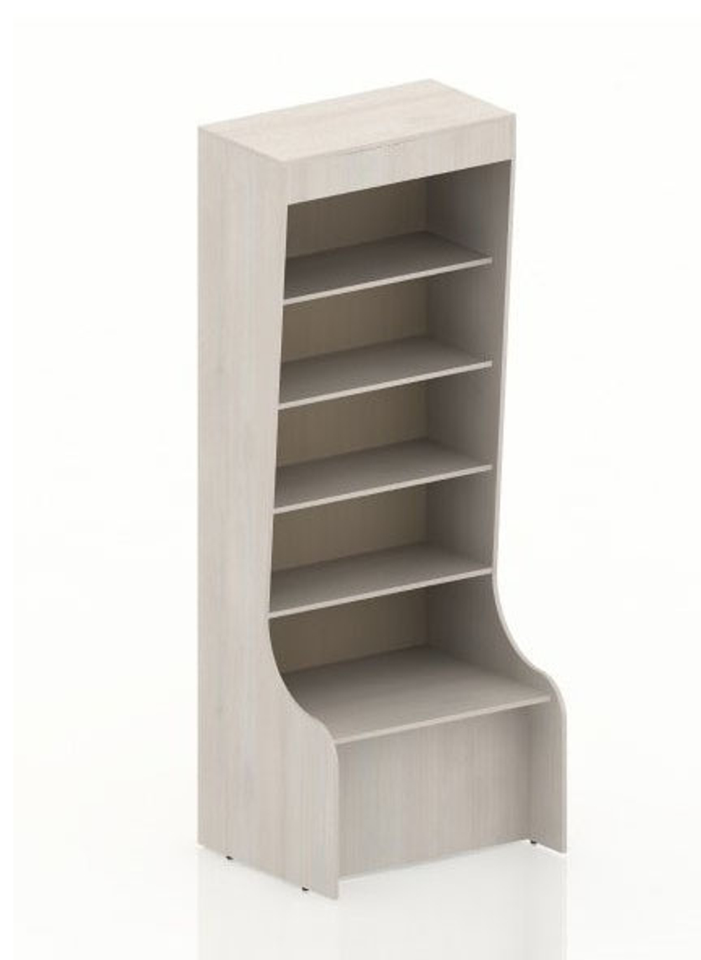 Стеллаж библиотечный фигурный коллекции Поколение А