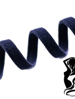 061 Ворсовая тесьма для каркасов 10 мм, темно-синий 061