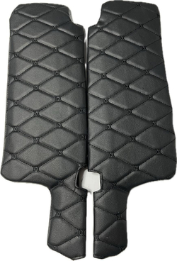 Чехлы на козырьки ВАЗ 2108, 2109, 21099, 2113, 2114, 2115 (чёрная нить Бабочка)