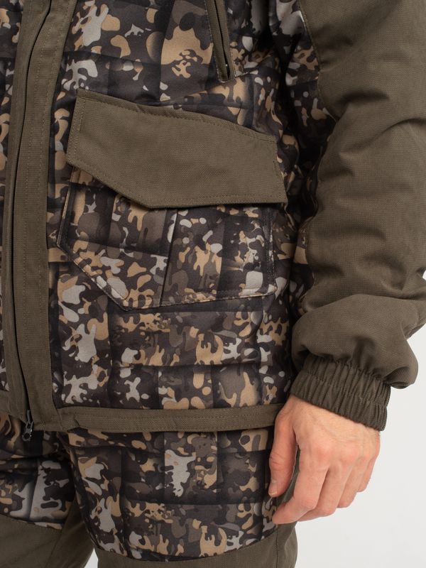 Костюм демисезонный Горка-Люкс ткань Исландия/Алова цвет Хаки/КМФ 005