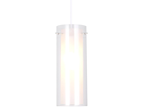 Подвесной светильник TR3672 CH/CL/FR хром/прозрачный/белый матовый E14 max 40W D110*1000