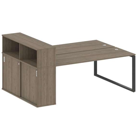 Метал Систем Рабочая станция с шкафом-купе на О-образном м/к БО.РС-СШК-2.5 Т