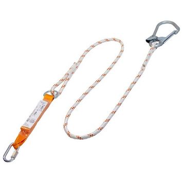 Строп аВ+Кс (исп.3) канат 2 м с амортизатором, большим монтажным и соединительным карабином