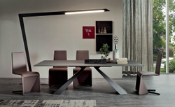 Стол обеденный раскладной Eliot Glass B4807