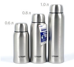 Классический термос Tiger MBK-A060 XS, 0.6л (серебристый)