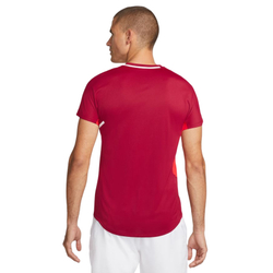 Мужская теннисная футболка Nike Court Dri-Fit Slam Top M - pomegranate/habanero red/washed teal/white