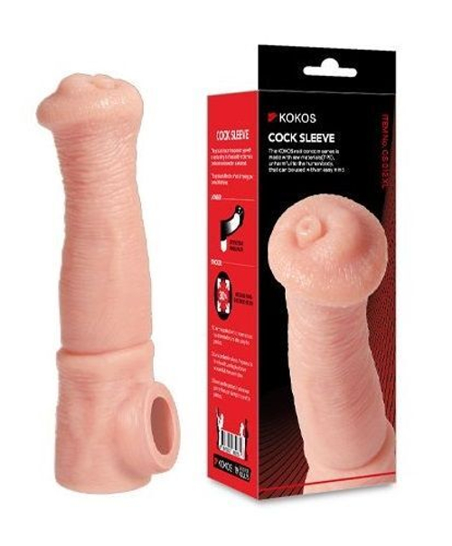 Насадка на член KOKOS Cock Sleeve Size L, телесная