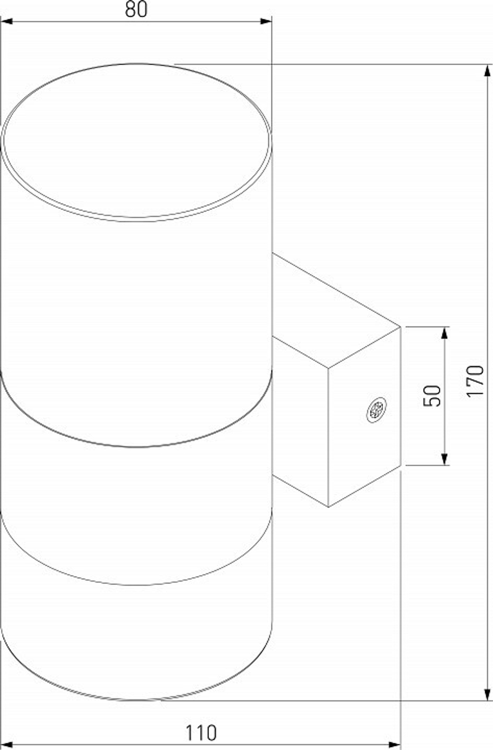 Бра Eurosvet Watford 40021/1 LED хром/дымчатый