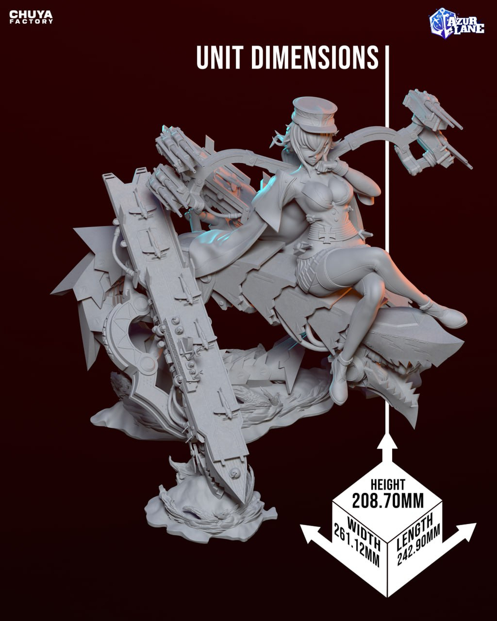 фигурка Azur Lane граф цепелин