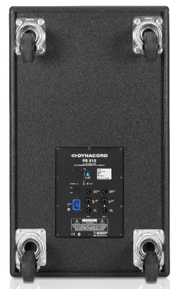 Dynacord PowerSub 212 активный сабвуфер, 2x 12', 400 Вт RMS / 800 Вт (пик), 40Гц-130Гц, максимальный SPL - 127 дБ, цвет черный