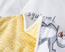 Детское постельное белье 1.5 спальное Sofi De MarkO Зверушки желтое