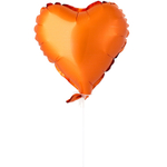 Шар фольгированный Сердце 23 см (Оранжевый)