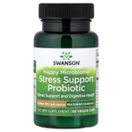 Swanson Vitamins, Happy Microbiome, пробиотик для снятия стресса, 3 млрд КОЕ, 60 растительных капсул