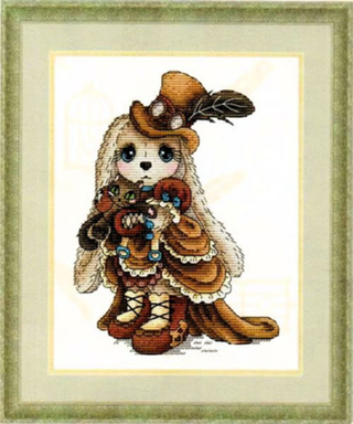 "Миссис кролик"-02678  вышивка