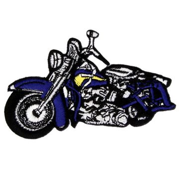Нашивка Мотобайк 90Х55 (синий)